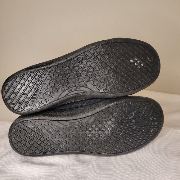 Coach Ellis High Top Signature Monogrammed Sneakers sz 6 - Picture 10 of 11